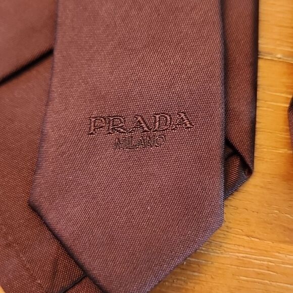 Prada EUC Brown Tie  - Picture 2 of 2